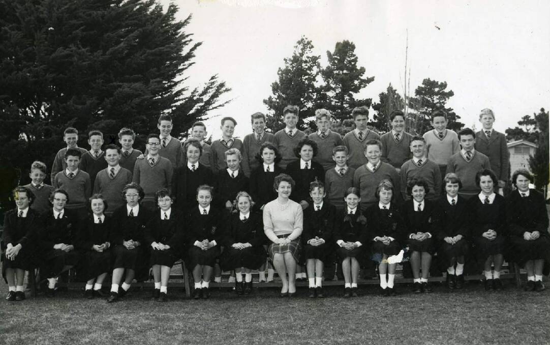Goulburn High School class 1B of 1962. Photo supplied.