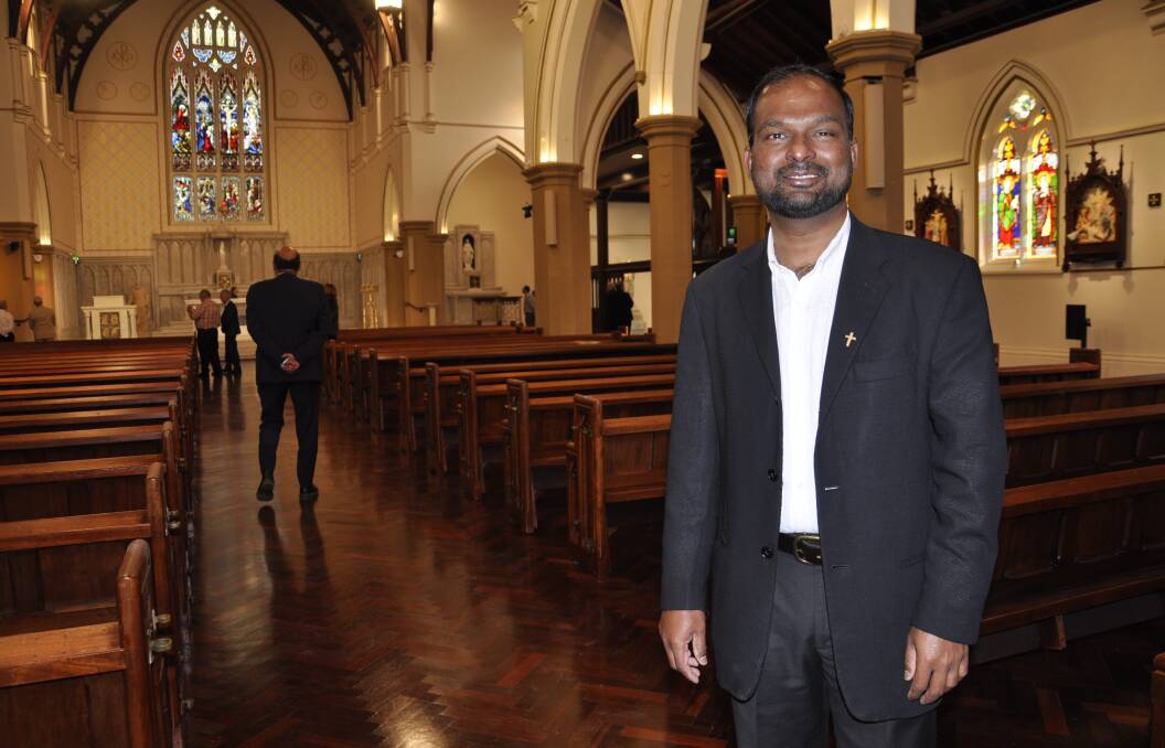 Mary Queen of Apostles parish priest, Father Joshy Kurien, said the result of a year's work was "stunning." Picture by Louise Thrower.