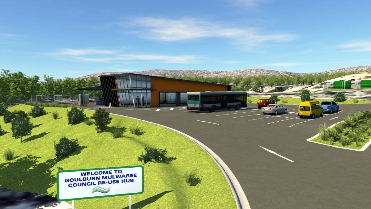MODERN: A concept design for the new Reuse Goulburn facility at the Goulburn waste Management Centre. Image supplied.