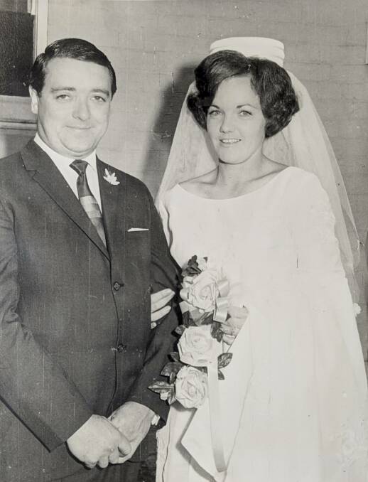 Roger and Pat Fairall on their wedding day in 1968. Picture supplied.