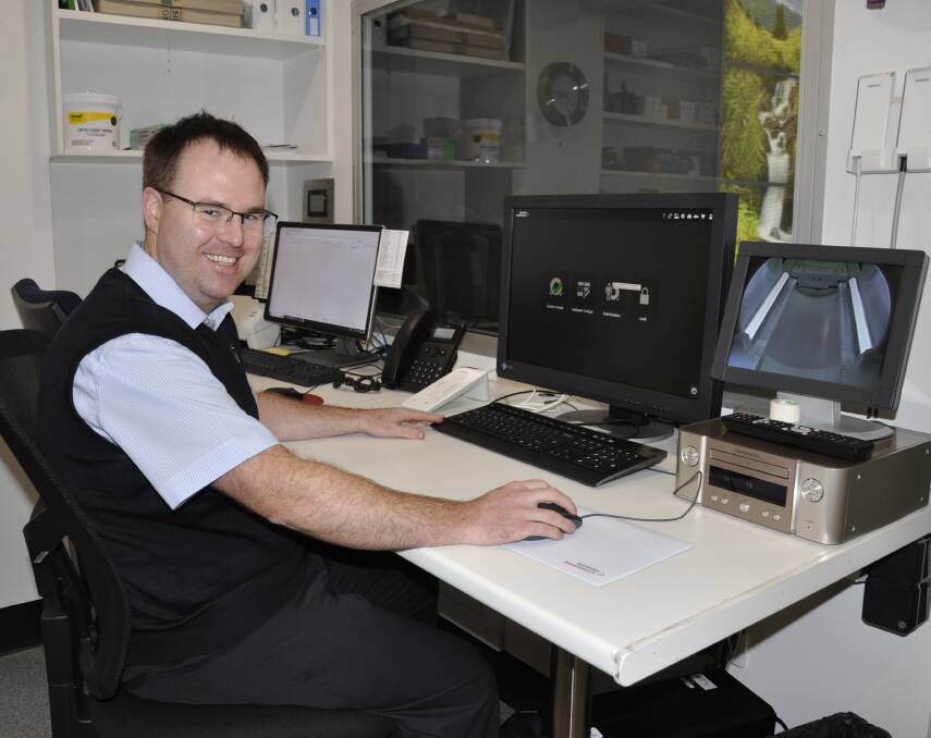 Canberra Imaging Group technician, Ricky Daniher, relocated from the ACT to operate Goulburn's MRI machine. He has 10 years' experience in the field. Picture by Louise Thrower.