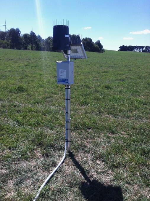 The soil moisture probe at Bannister, like the others, provides real-time data to farmers to help guide decision making. Photo supplied. 