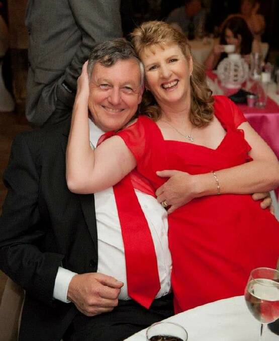 Kyle and the late Kathryn Howland, pictured at a function four years ago. Kathryn died last year. Photo supplied. 