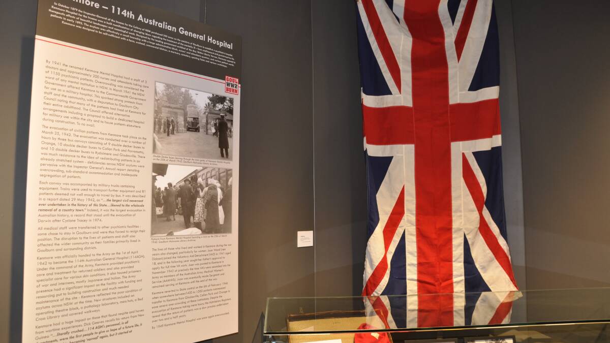 Kenmore Hospital's role as a repatriation facility is recognised in the exhibition. Picture by Louise Thrower. 