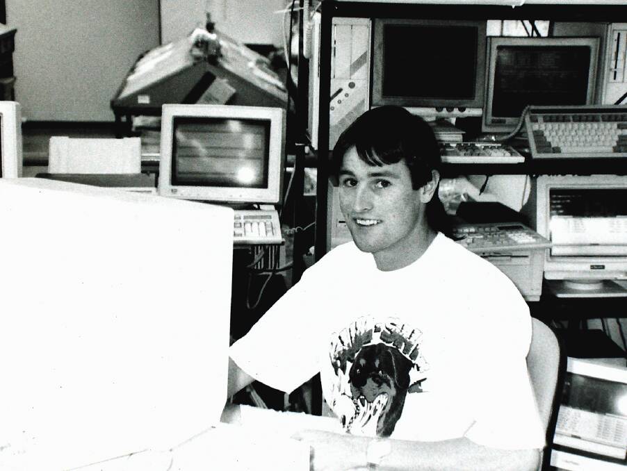 IN THE BEGINNING: A very young Chris Ottaway toiling away in The Post's production department. Chris later became production manager.
