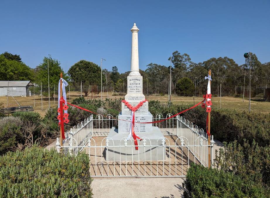 The restored Bungonia War Memorial. Picture by Diana Moran.