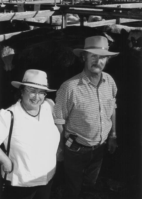 Joan and Max Limon were very much a team, attending stock sales and immersing themselves in land management. Photo supplied.