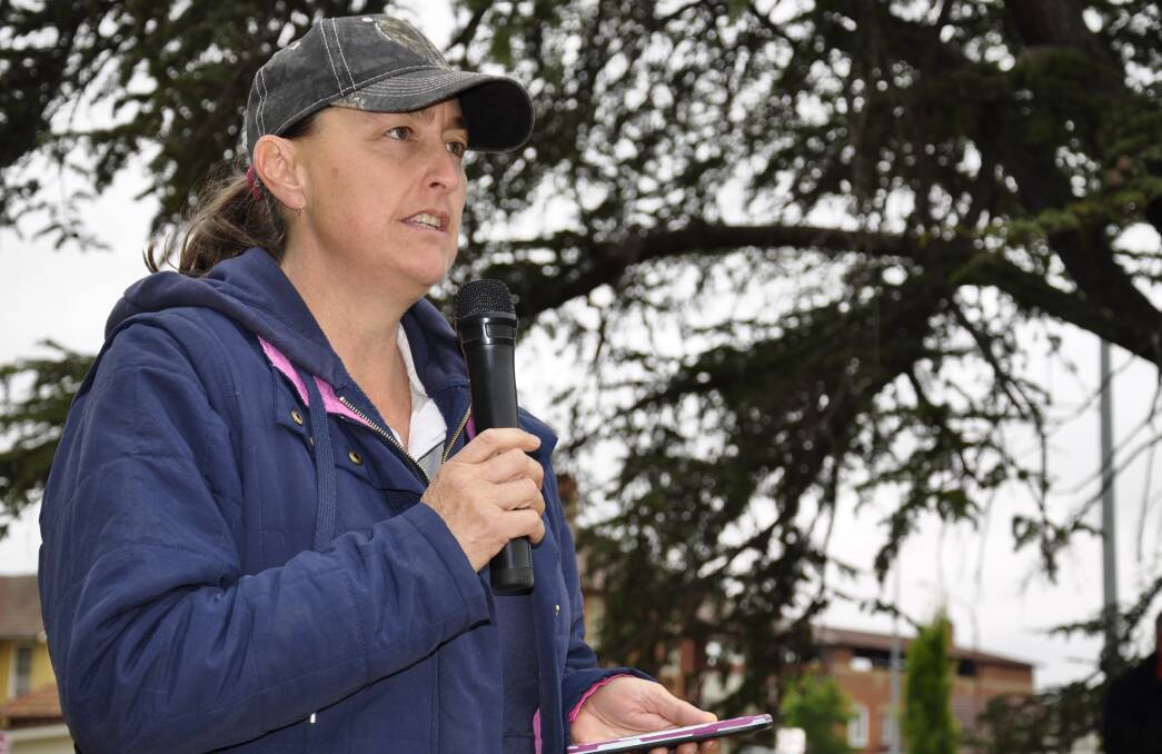 Sue Arcus spoke at Tuesday's council meeting and at a community rally in early November opposing the rate hike. Picture by Louise Thrower.