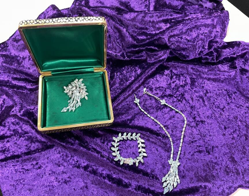 Jan Cooper donated the jewellery she was given for winning the 1959 Lilac Festival Queen competition. Picture by Louise Thrower.
