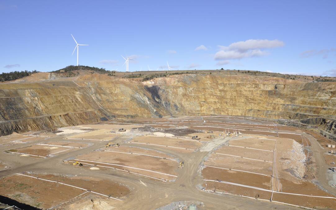 Sydney's waste is currently sent to landfill at Woodlawn in the former mine void. Energy is harnessed from the operation. Photo: Louise Thrower. 