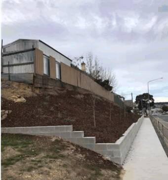 A previously barren slope on Clinton Street has been rejuvenated. Photo supplied.