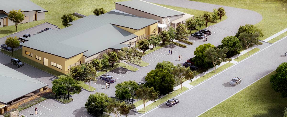 NEXT STEP: An artist's impression of the day surgery planned to be built beside the current Goulburn Health Hub at Bradfordville. The small building behind is no longer part of plans. Image supplied.