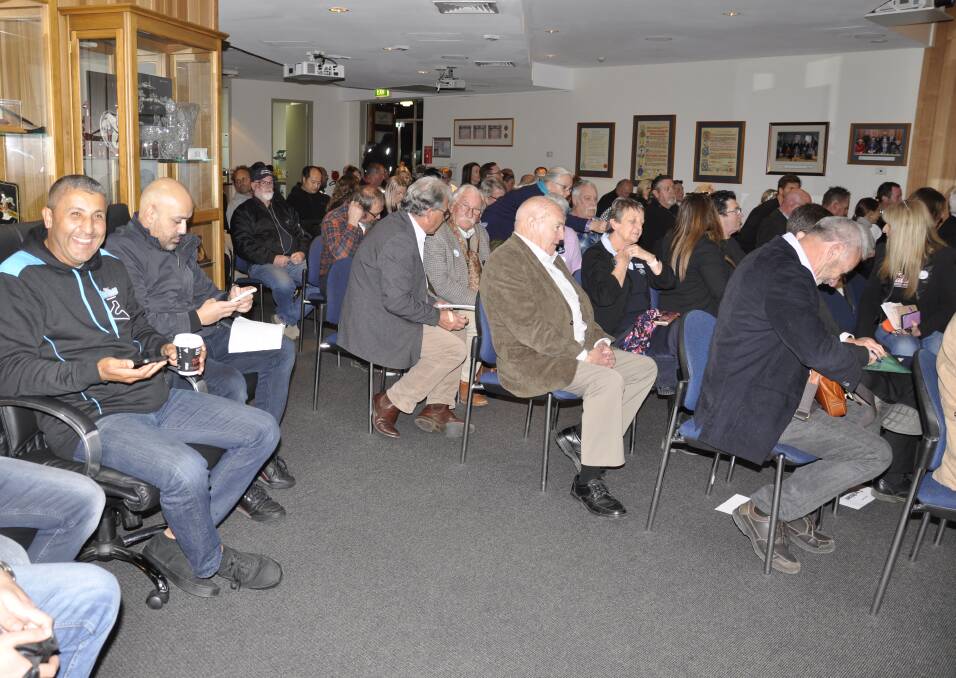 INTENSE INTEREST: The public gallery was packed at the June 22 council meeting to discuss Wakefield Park's development application. The council is urging people to watch this week's meetings on the webcast. Photo: Louise Thrower.