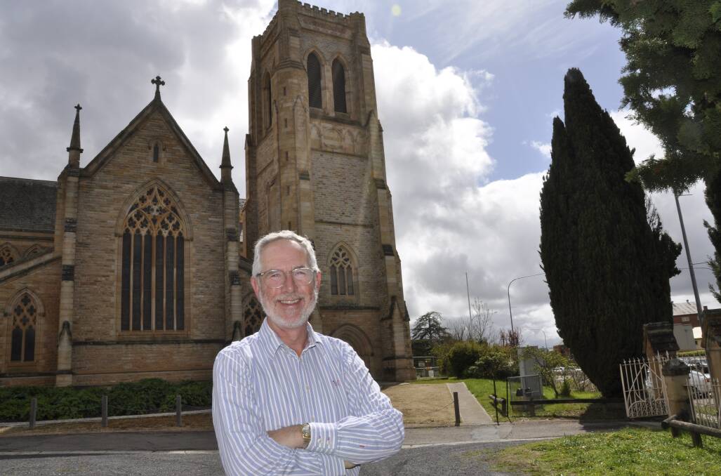 Dr Christopher O'Mahony says Goulburn is fortunate to have such a magnificent set of bells at Saint Saviour's. Picture by Louise Thrower.