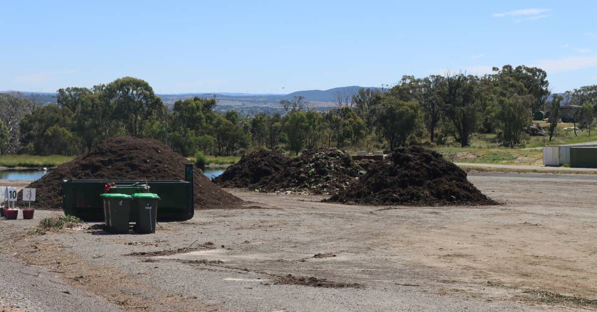 FULL CIRCLE: Green and food waste is transformed into compost at the Goulburn Waste Management Centre. Photo supplied.