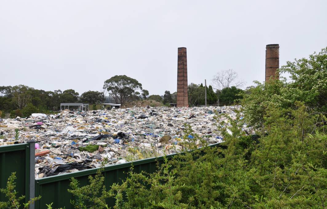 The waste disposal yard as viewed from Common Street.