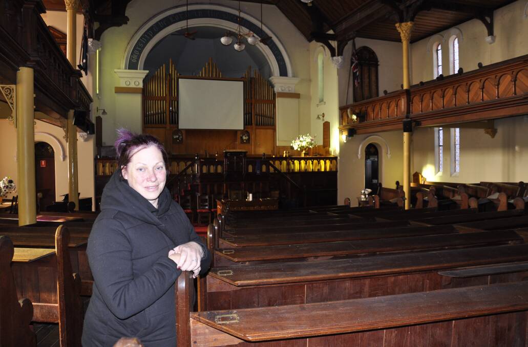 MILESTONE: Uniting Church Minister, The Reverend Julie Lawton-Gallard, pictured in July, says Sunday's service will be a happy occasion. Photo: Louise Thrower.
