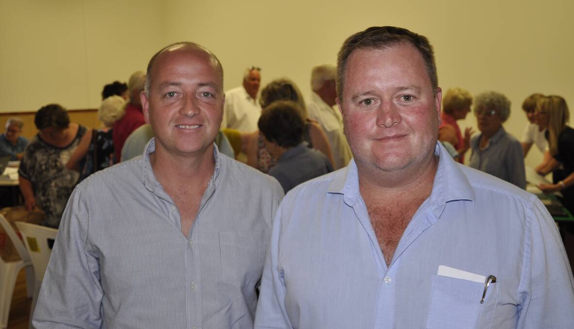 Gunlake Quarries managing director, Ed O'Neil and his brother and co-director, Simon O'Neil at January's Planning and Assessment Commission hearing.  
