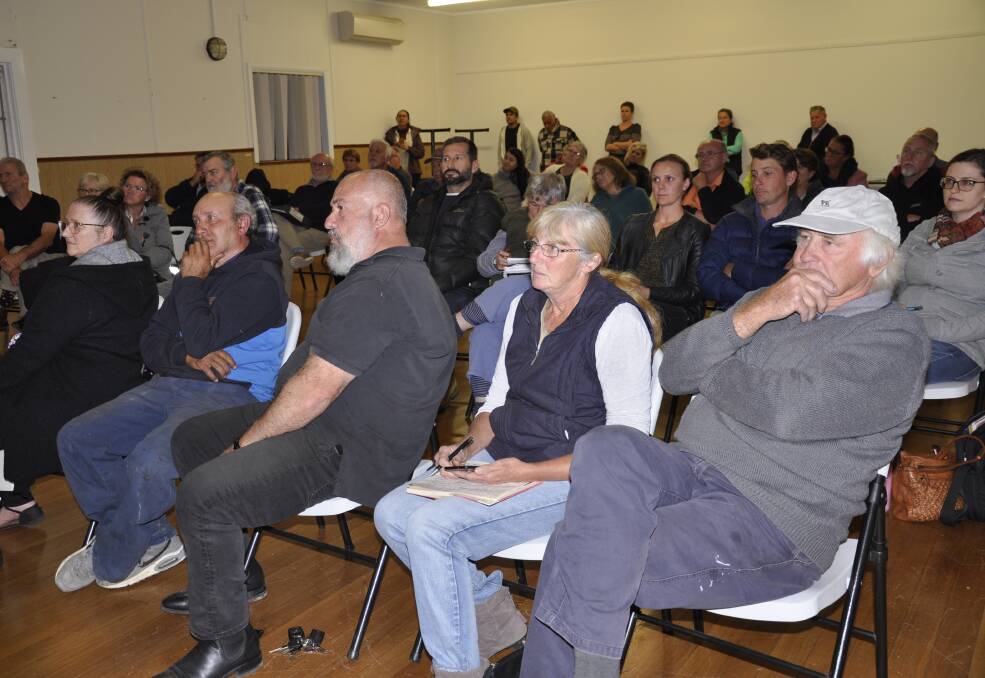 Some 60 people attended Monday night's community meeting to discuss Jerrara Power's proposal. Photo: Louise Thrower.