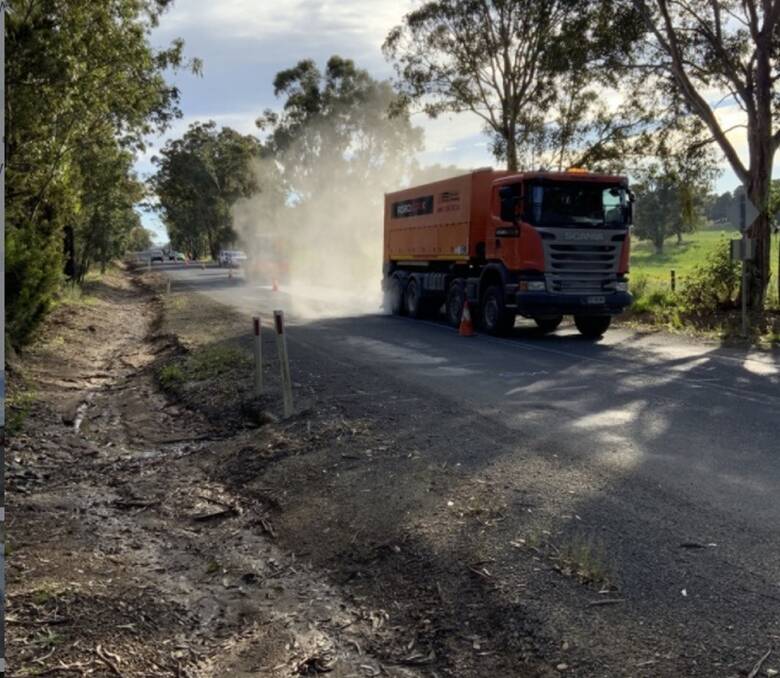 Goulburn Mulwaree Council commissioned repairs on Jerrara Road earlier this year. It is trying to recoup funds for the work from Multiquip Quarries. Picture supplied.