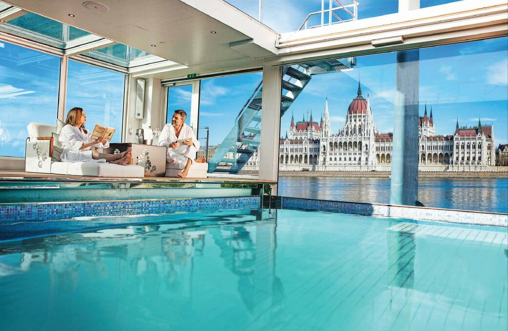 DREAM: What a way to arrive in Budapest - on this luxurious river cruise ship.