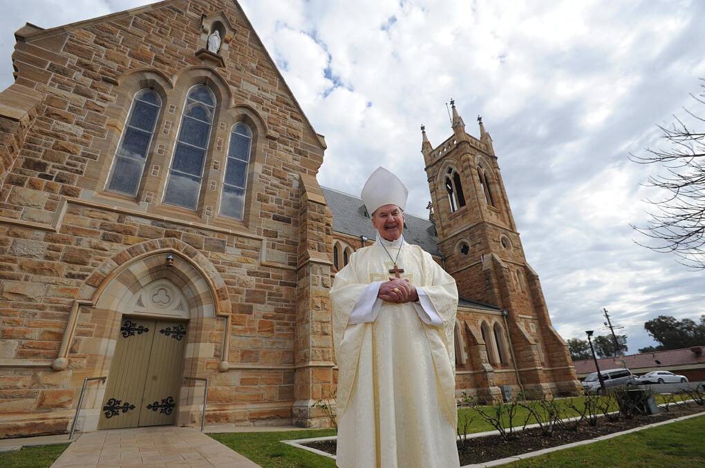 Former Archbishop of Canberra-Goulburn and ex-bishop of Wagga diocese, Francis Carroll, at St Michael's 100th anniversary celebrations in 2017. Picture by Laura Hardwick