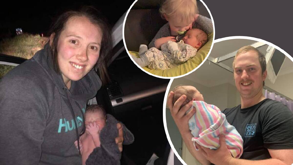 Jarrod Hando snapped this photo of Rhiannon and Airlie moments after the birth (main photo).