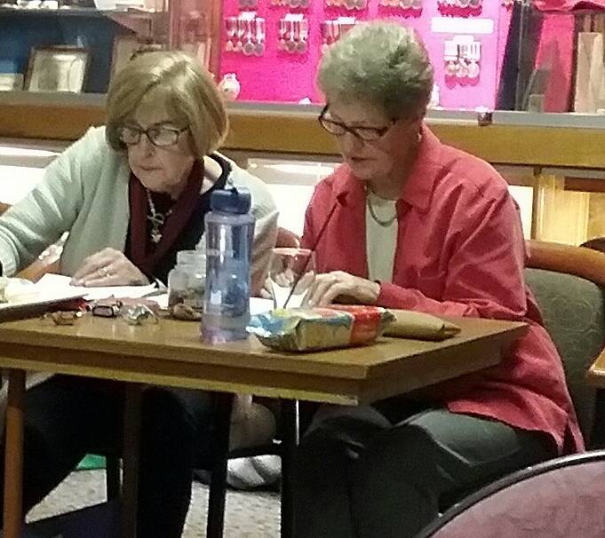 Trivia Night: Scrutineers included Trevene Mattox and Elaine Delaney with the important job of checking answers on Saturday night.