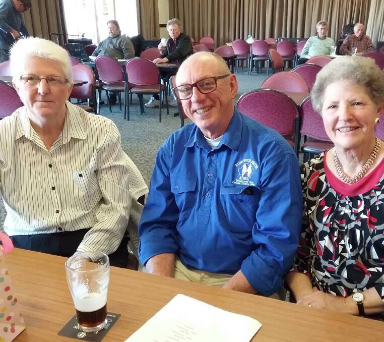 Lunch with Live Music :  Performer Cheryl Douglas with Mike and Elaine Delany. Mike was compere and Elaine shared her birdcalls and played harmonica.