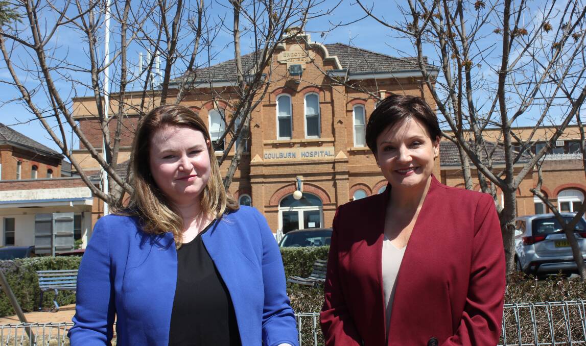 VISIT: NSW Labor leader Jodi McKay and Labor Duty MLC for Goulburn and Shadow Minister for Crown Lands and Mental Health Tara Moriarty in Goulburn. Photo David Cole. 