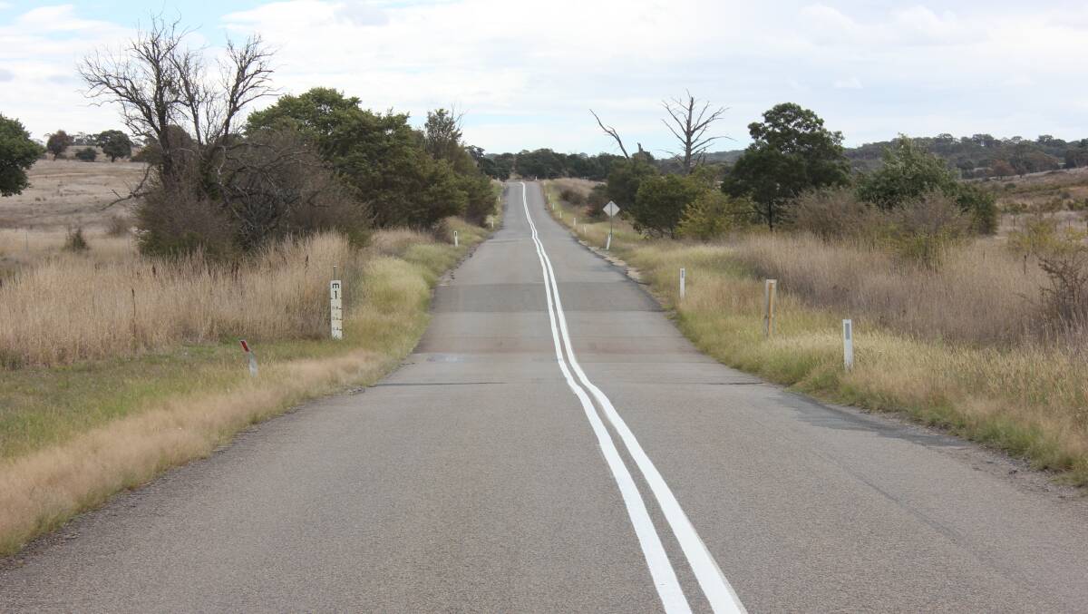 RANGE ROAD: A section of Range Road, where a crash between a bus and a ute occurred on March 6, 2017. 