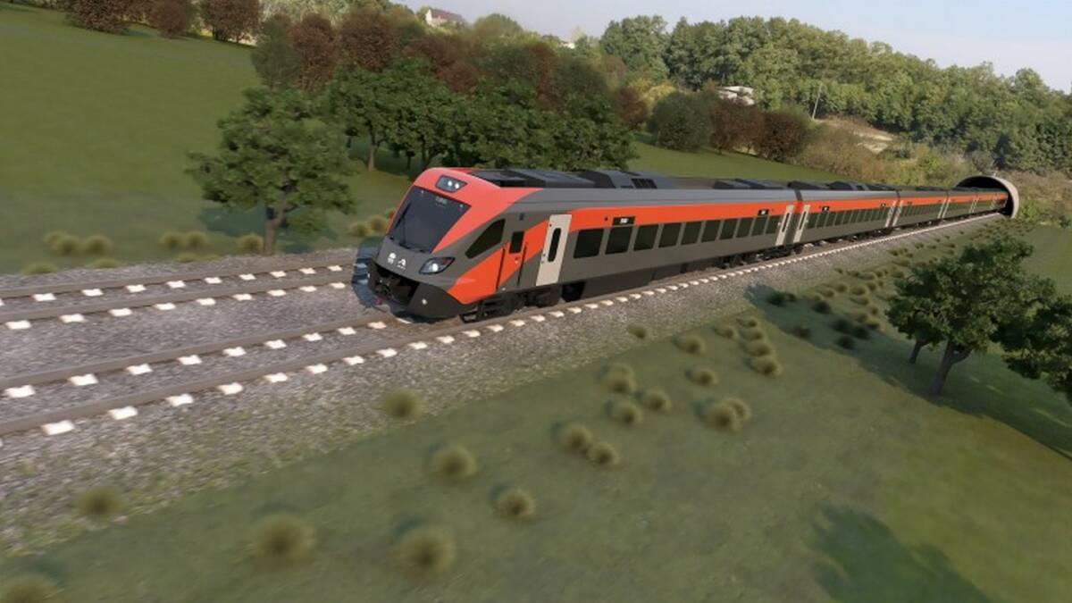An image of the one of the new trains to be rolled out in NSW.