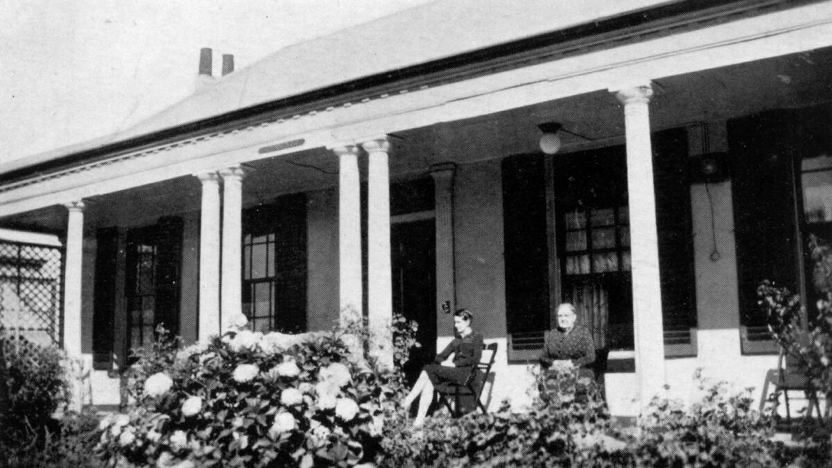 MUCH HISTORY: A rare photograph of St Clair Villa taken in the 1920s. The people on the veranda are unknown. 