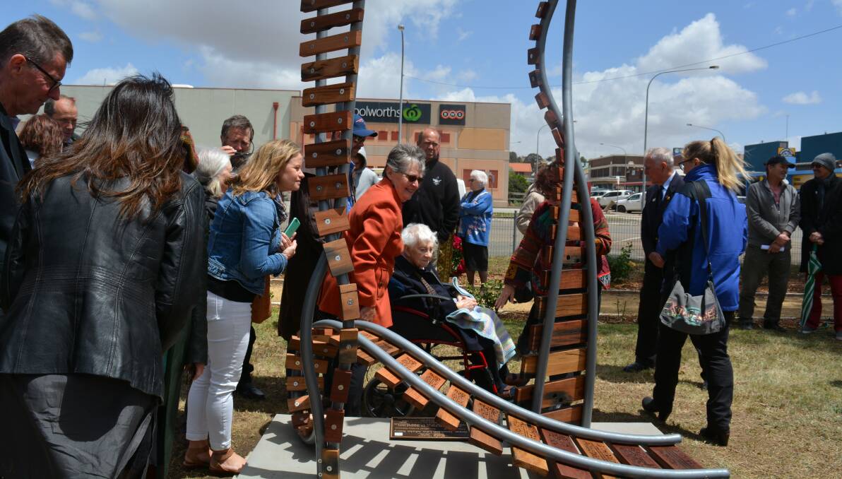 OPENING: Many people were at the opening of The Great Southern Line ANZAC Story sculpture in Goulburn in November, 2018. 