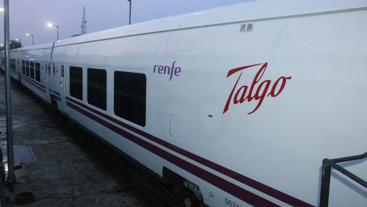 A Talgo high-speed train. Photo courtesy IANS