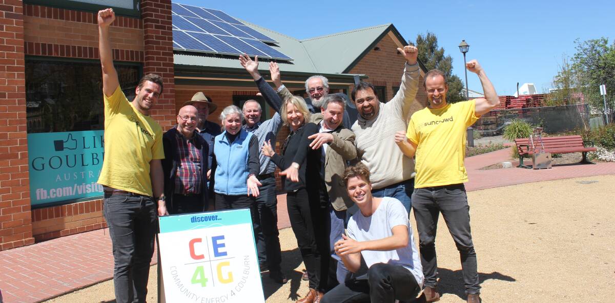 SOLAR: Suncrowd staff came to Goulburn on Friday to plan a Goulburn Solar Expo to be held next month. Photo: David Cole. 