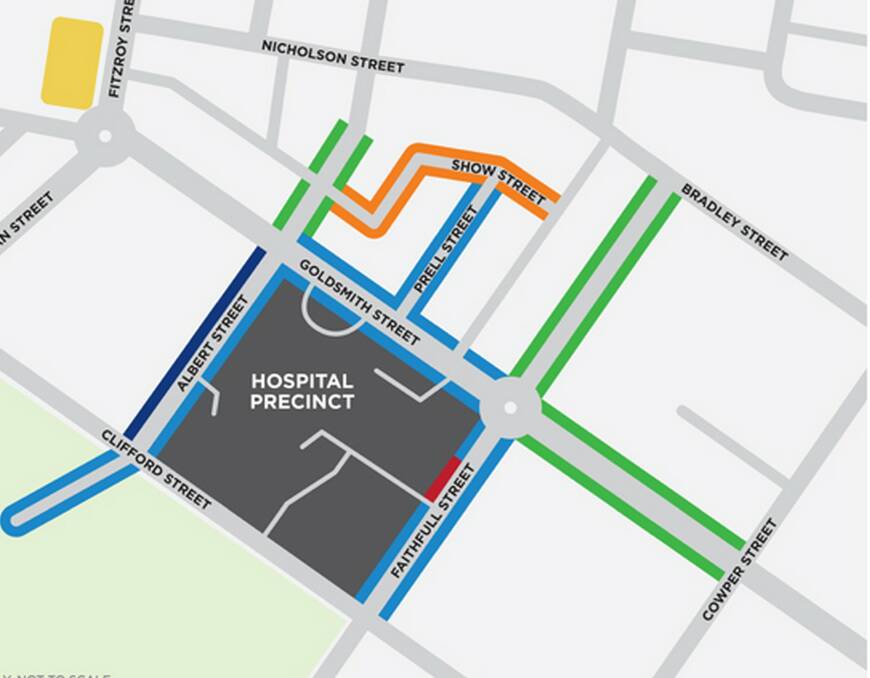 PROPOSED PARKING LIMITS: The proposed parking changes as detailed on a map supplied from the LHD.