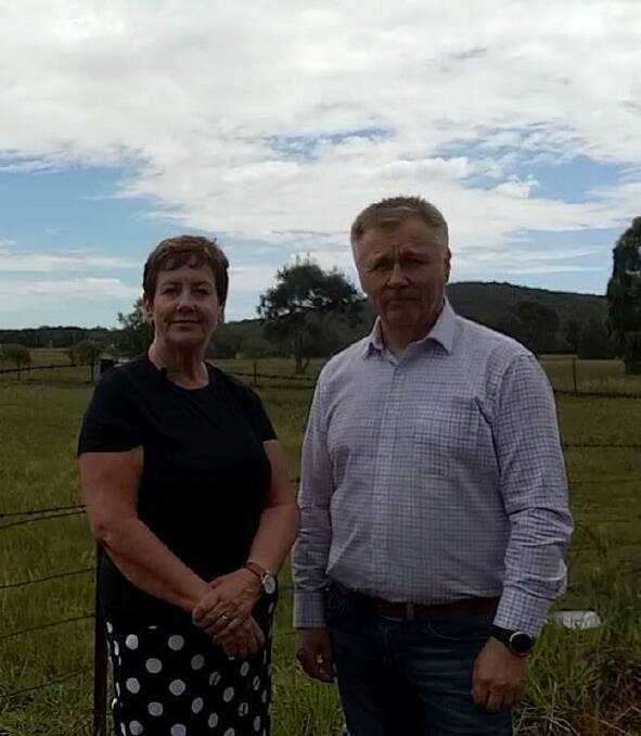 REVIEW: Labor candidate for Goulburn Ursula Stephens and Shadow Minister for Primary Industries Mick Veitch in the Goulburn electorate recently.