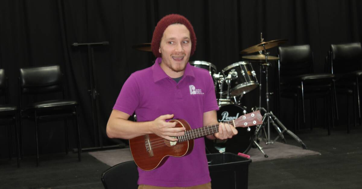 COLOURFUL FUN: Blake Selmes dances, sings and uses puppets, games and instruments during his Melodia sessions for younger children.