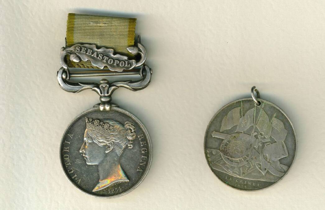 Crimean War Medals: The medals on display were donated to the museum by a family descendant of Able Seaman Pidoux for his services in the Crimean War in 1854 and 1855 in Russia. 