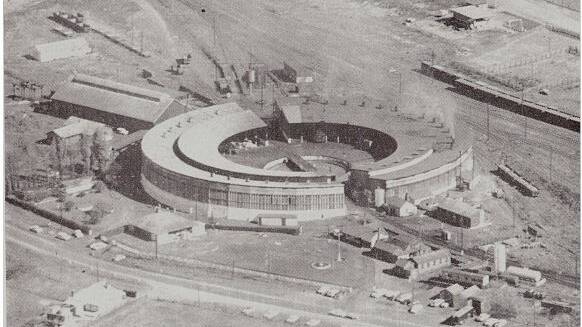 ROUNDHOUSE: An aerial photo of the original Roundhouse. Photo supplied. 