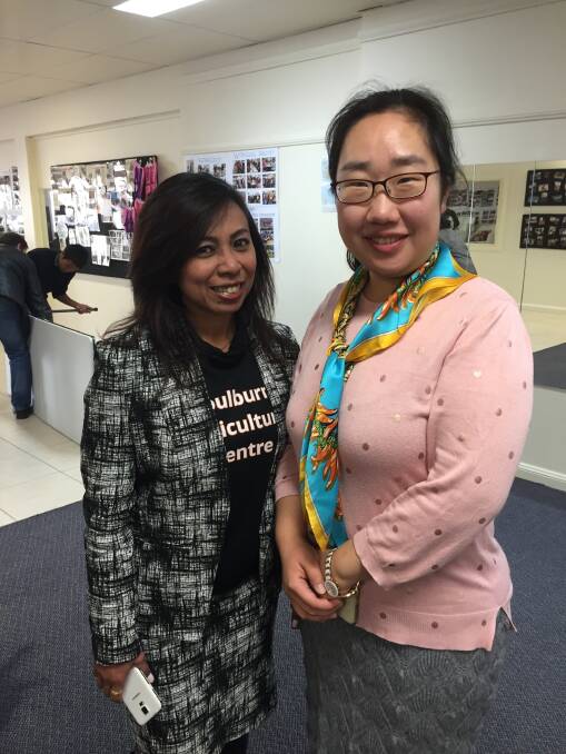 BUSY PLACE: Goulburn Multicultural Centre manager Heni Hardi and Karen Feng at the centre last week when Minister for Multiculturalism Ray Williams.
