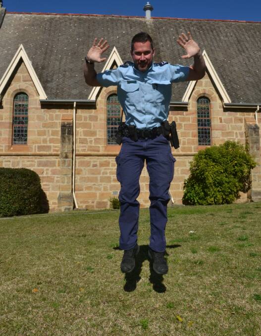 BIG GOAL: Kangaroo Valley cop Todd Cremer aims to perform burpees for 10 hours to tackle youth suicide. He wants to raise $100,000.