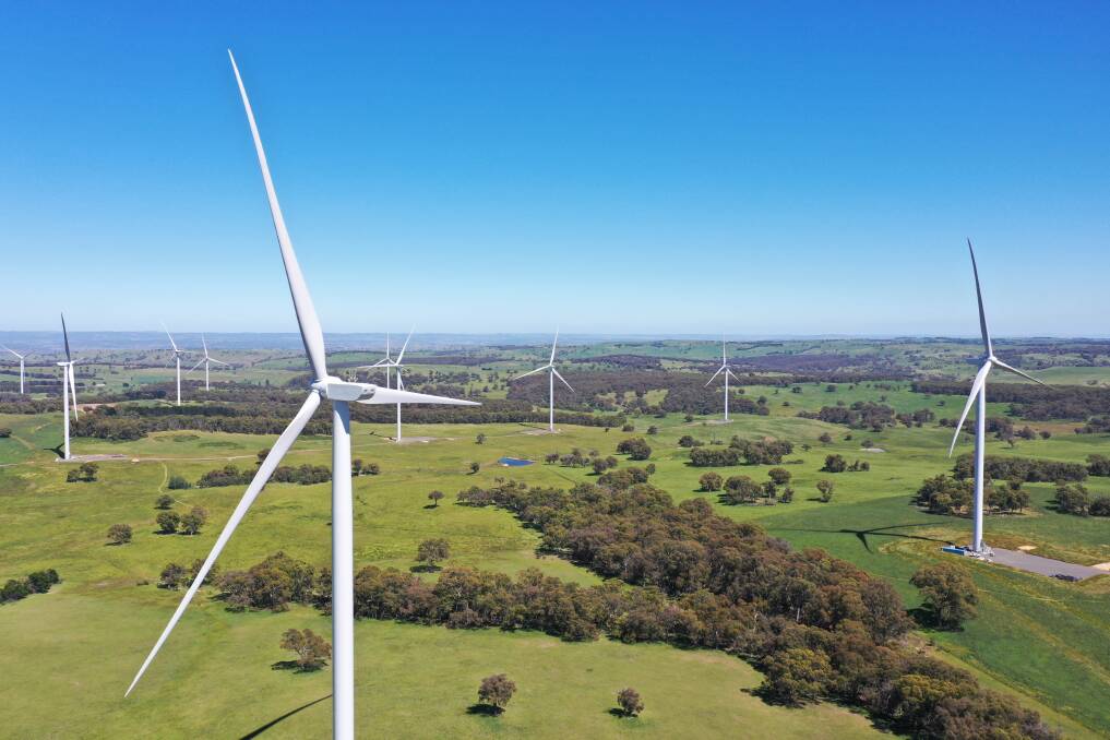 ENERGY: 31-turbines were constructed at the Biala Wind Farm. Photo supplied