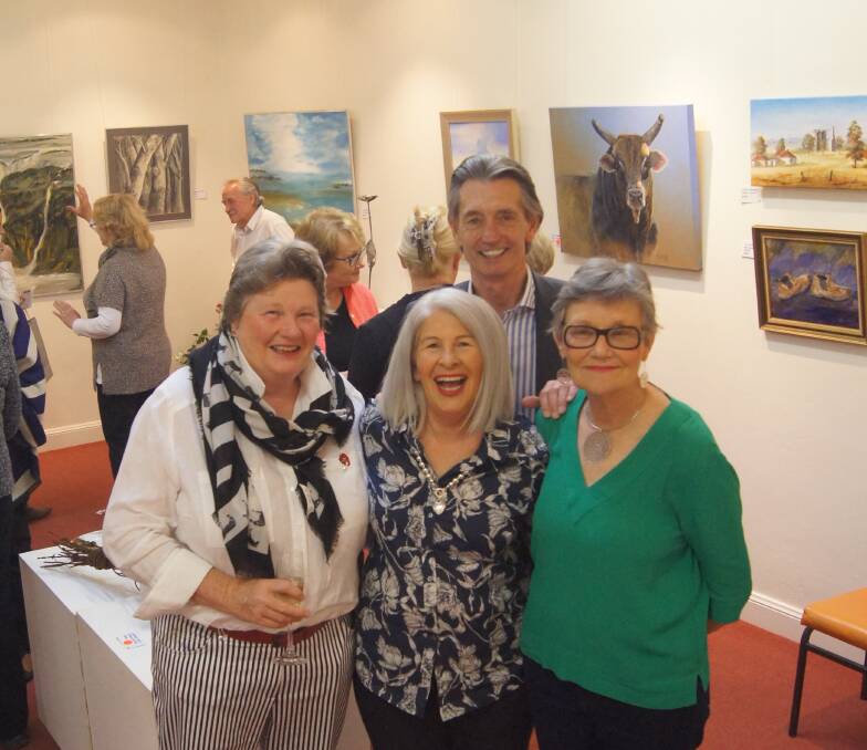 ART: Crookwell Art Gallery committee at Art On the Range 2018 exhibition (L-R) Margaret Carr, Ann Goodman, Jeremy Goodman and Karen Harwood.