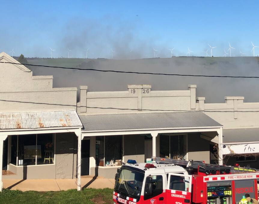 FIRE: Emergency services are working to contain a structural fire at the Tangled Vine Cafe. 