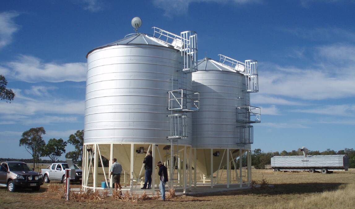 On-farm: Silo with aeration fans and sealable for fumigation. Photo: Ben Taylor