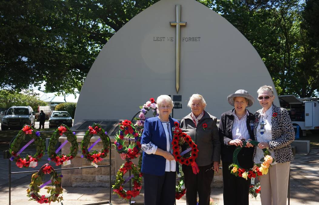 LEST WE FORGET: Members of the Crookwell Country Women's Association at Rememberance Day in 2019. Photo: Clare McCabe 