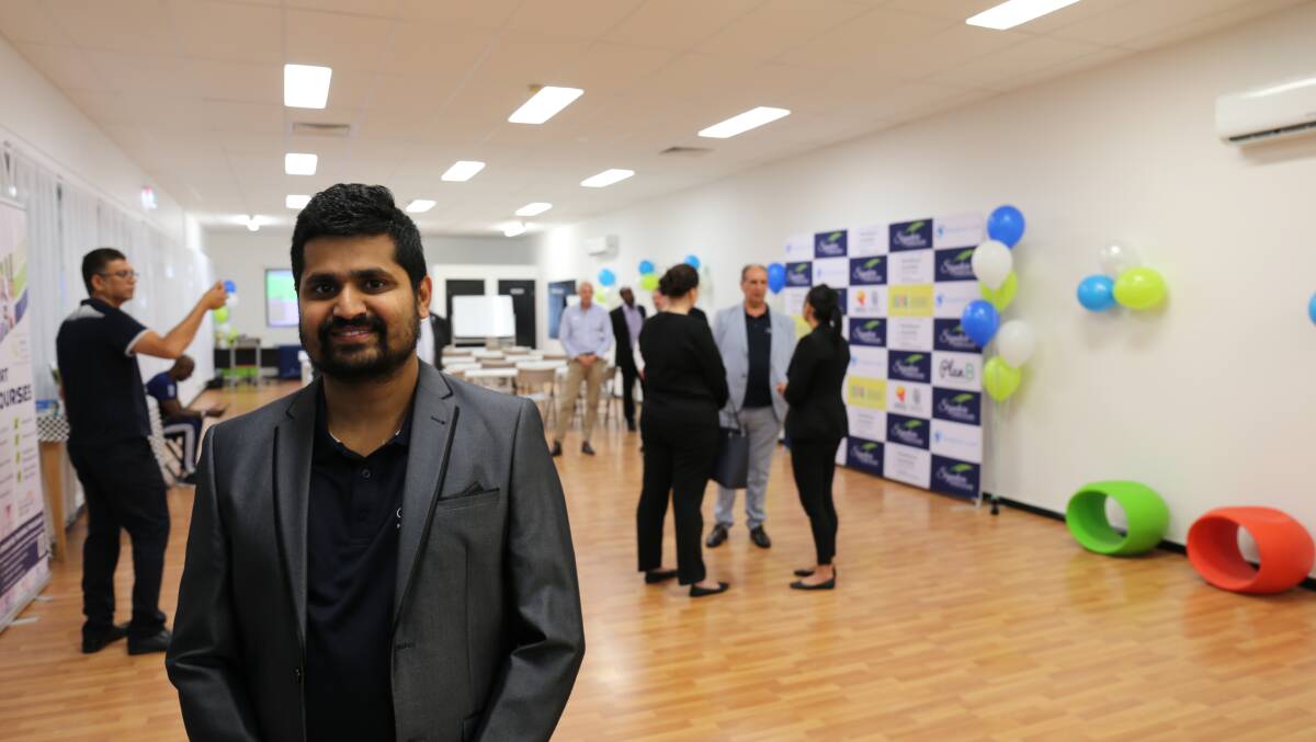 Signature training branch manager Santosh Lamichhane is excited to open the doors in Goulburn and help people with their training. Pictures by Jacob McMaster. 