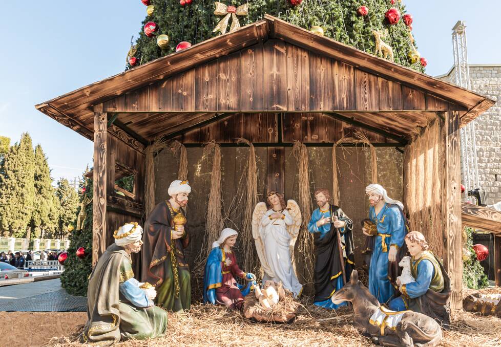 A nativity scene in Bethlehem's Manger Square. Picture Shutterstock